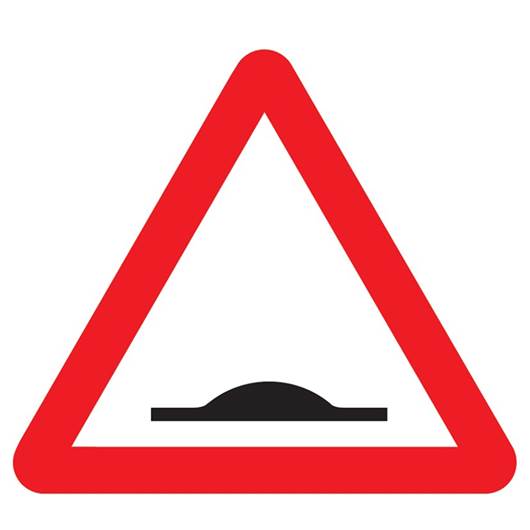 Picture of Speed Bump Warning Sign