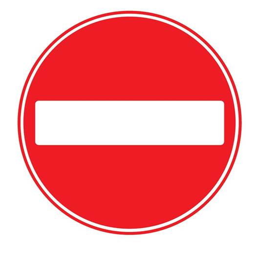 Picture of No Entry Sign