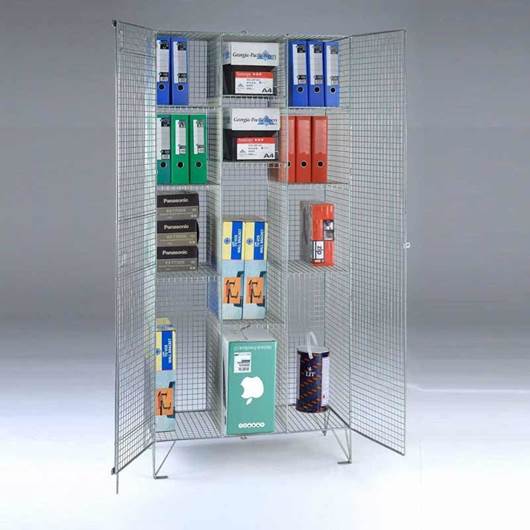 Picture of Wire Mesh Divided Cupboard